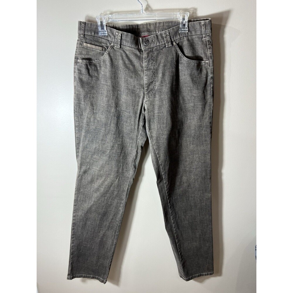 Meyer Jeans Size 52 35US Dublin Brown Cotton Blend Denim Germany